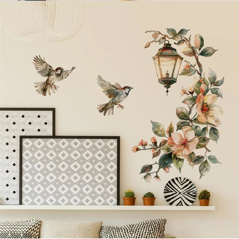 Flower & Bird Wall Sticker