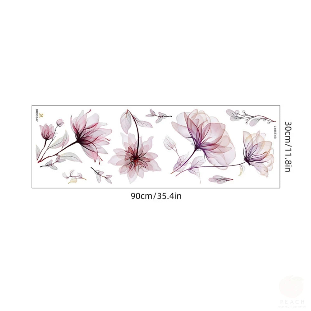 Ink-Style Bloom Flower Sticker