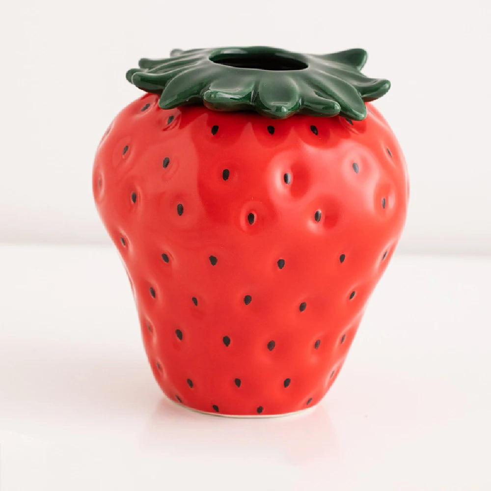 Strawberry Mini Ceramic Vase