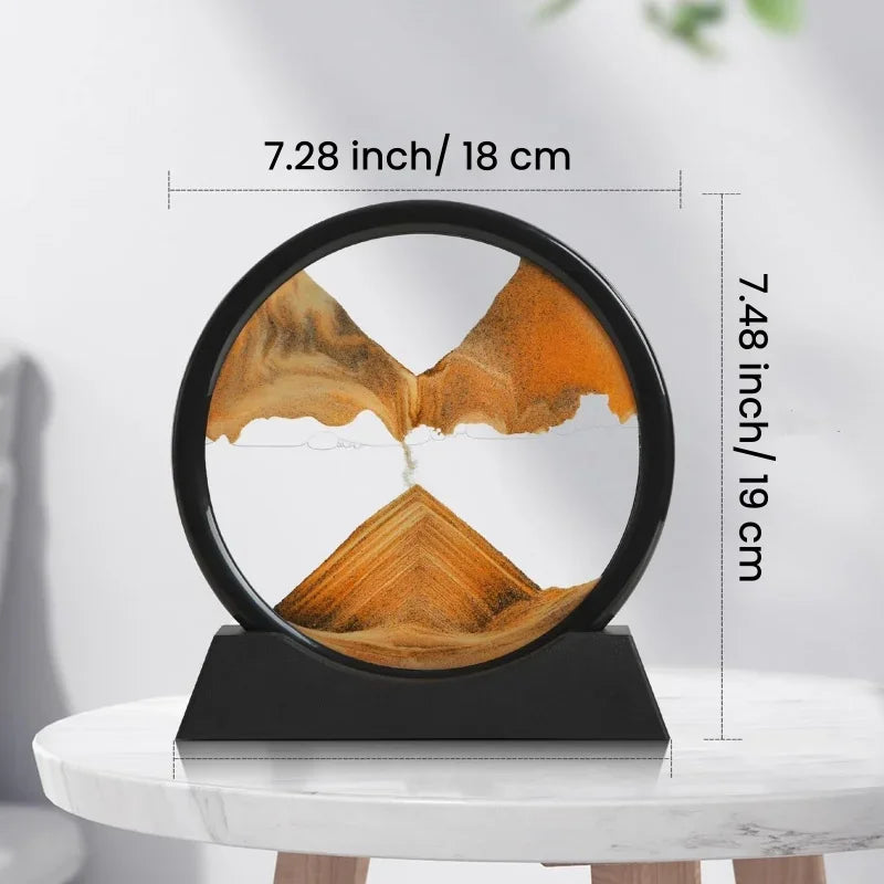 3D Quicksand Hourglass Decor