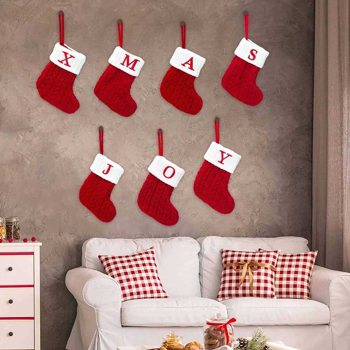 Knitted Christmas Letter Stocking
