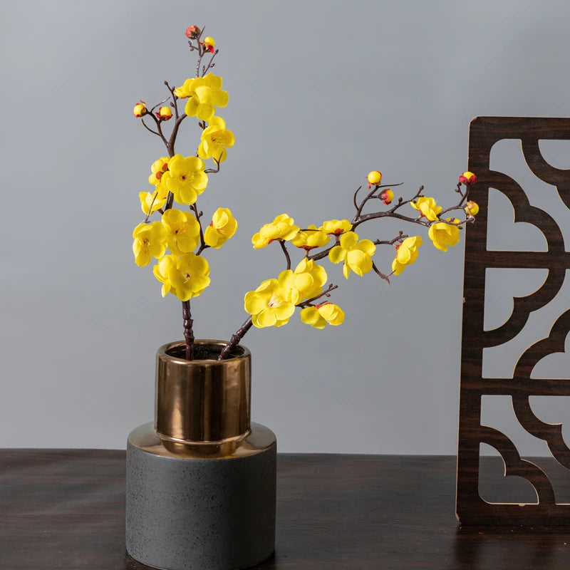 Silk Plum & Peach Branch