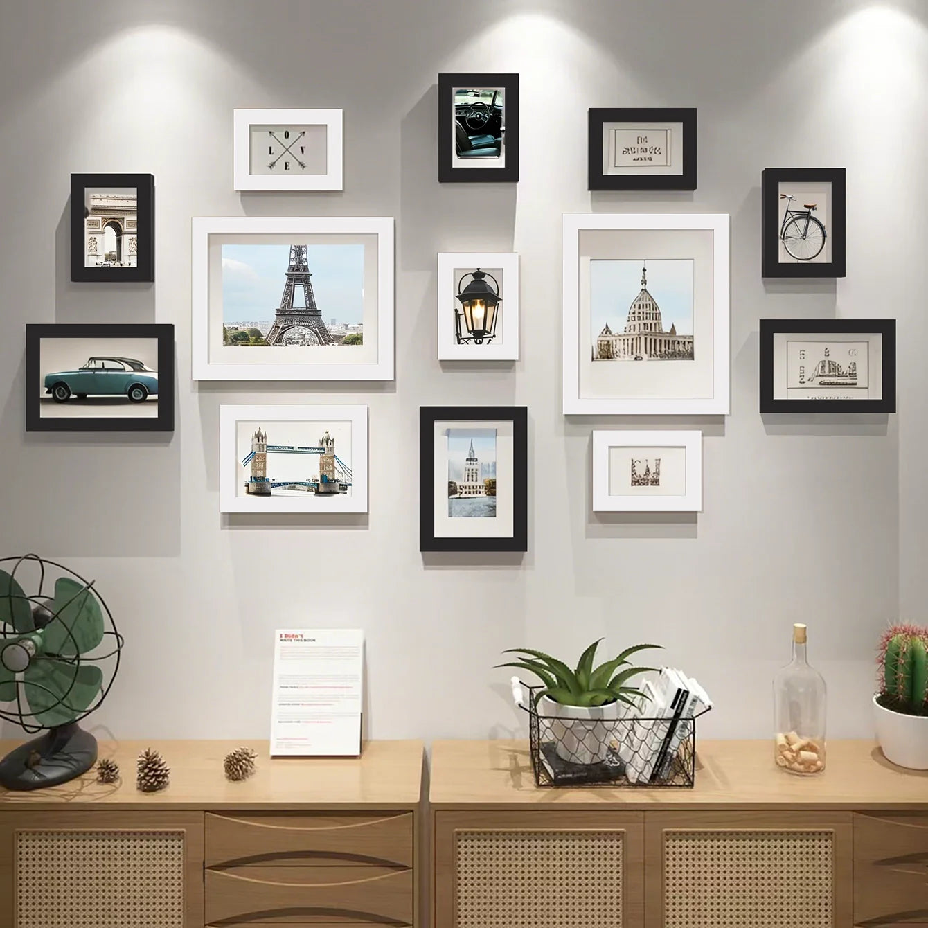 13PCS Wood Photo Frame Set