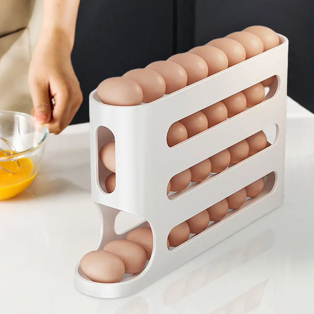 4-Layer Rolling Egg Rack