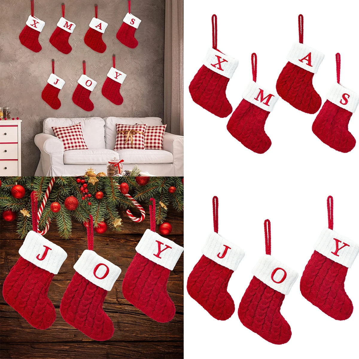 Knitted Christmas Letter Stocking