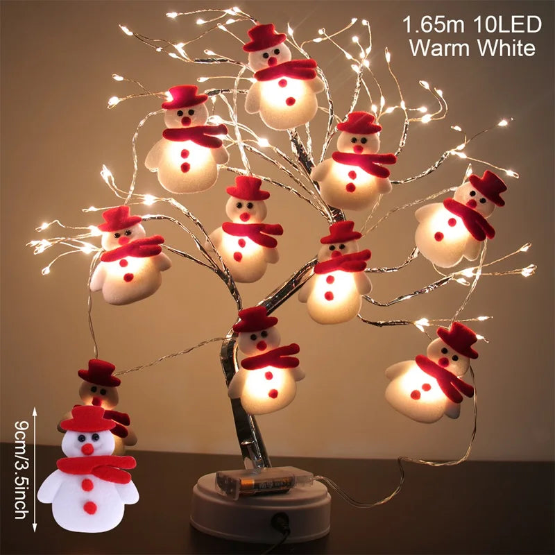 Snowman LED Christmas Garland