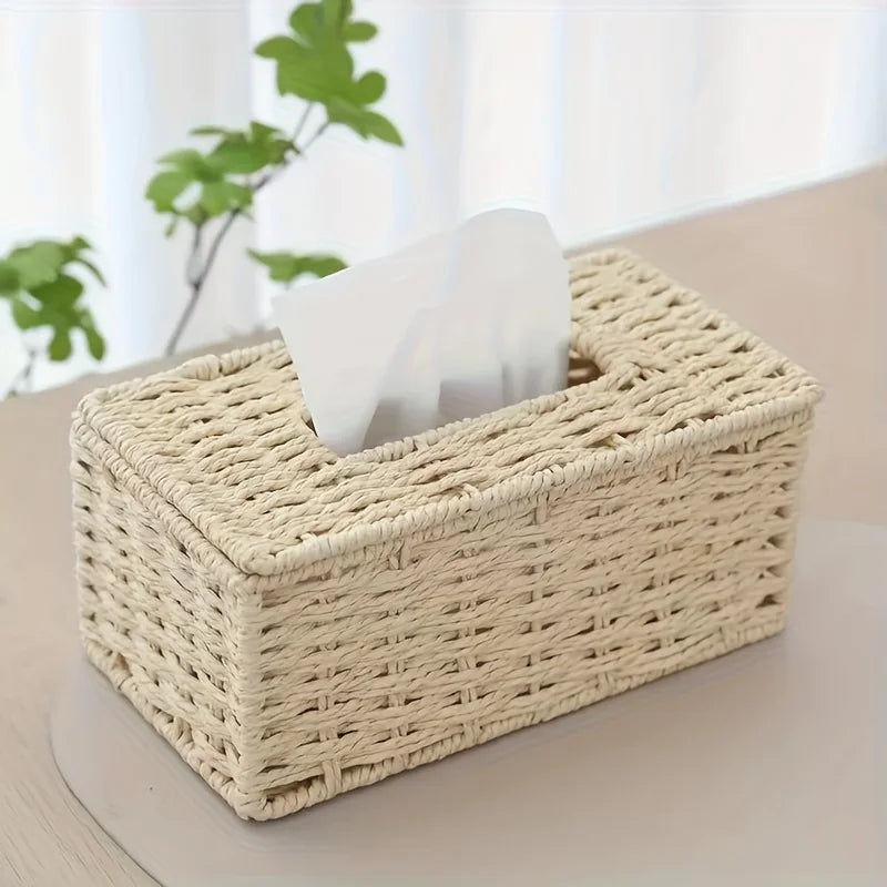 Boho Handwoven Tissue Holder