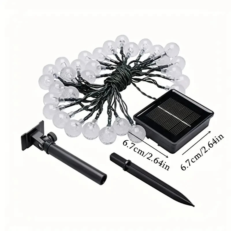 Solar Crystal Ball String Lights