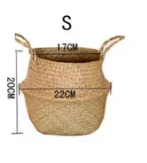 Seaweed Wicker Hanging Basket