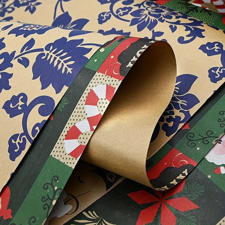 Christmas Kraft Wrapping Paper
