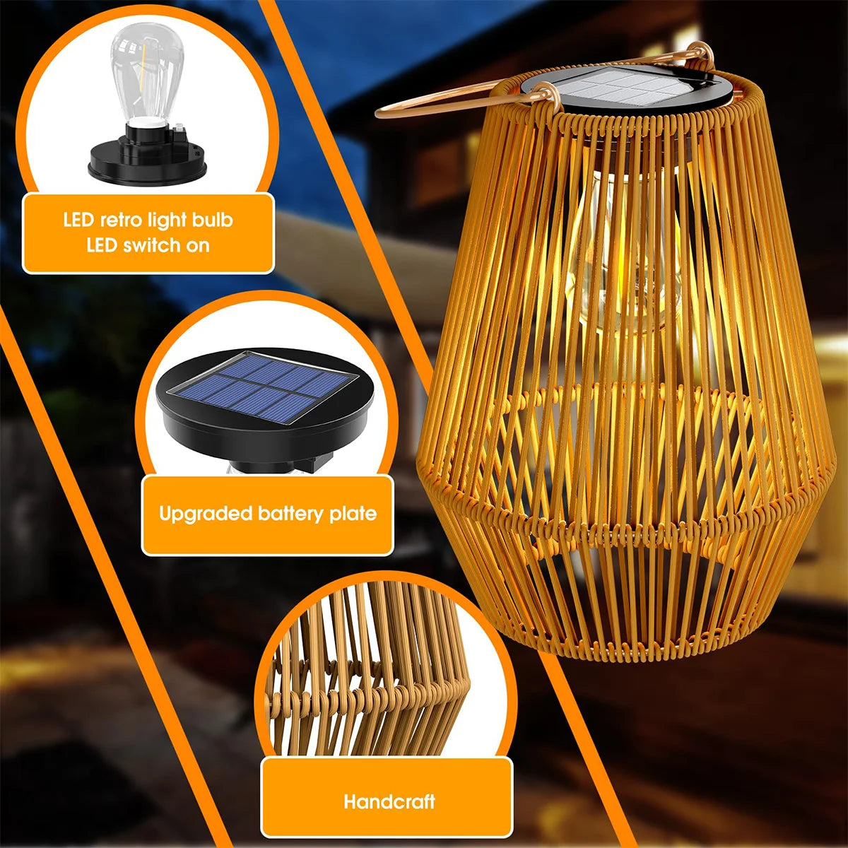 Solar LED Lantern Light
