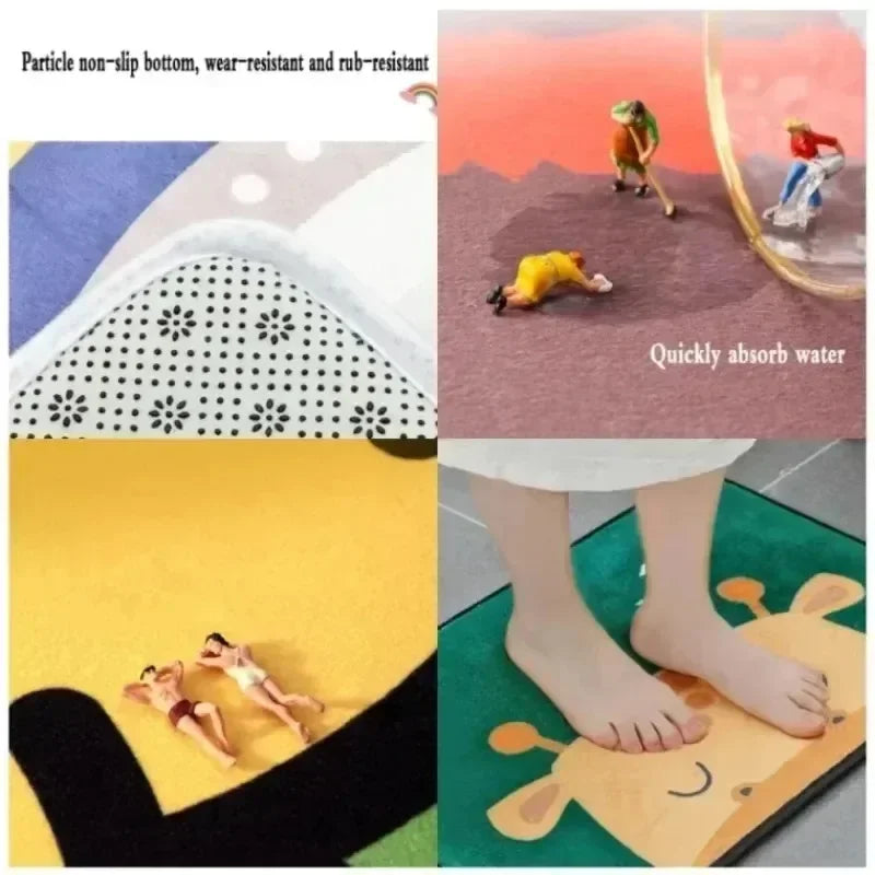 Christmas Santa & Elk Door Mat