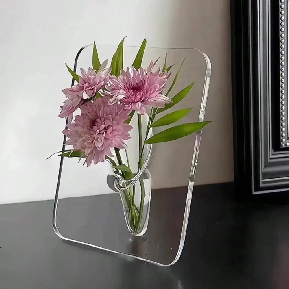 Clear Acrylic Frame Vase