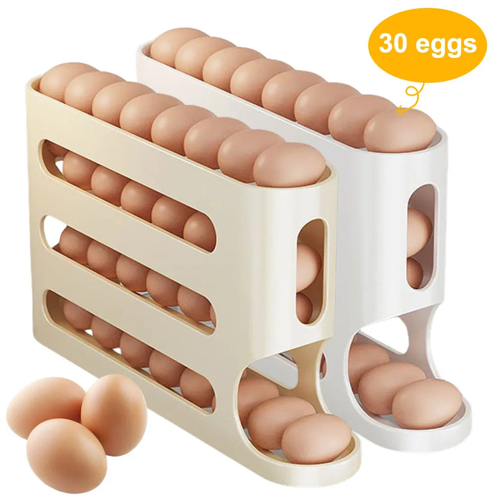 4-Layer Rolling Egg Rack