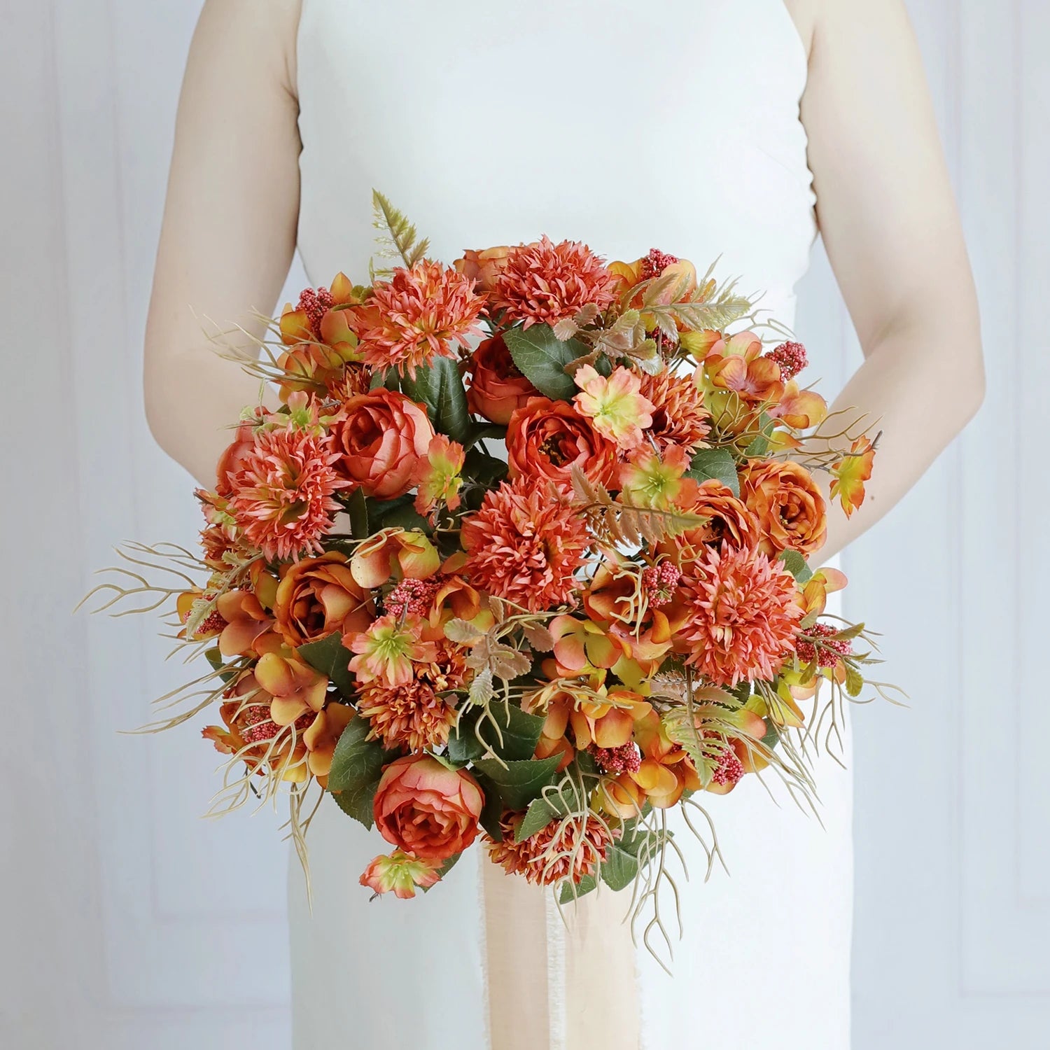 Artificial Silk Roses Bouquet