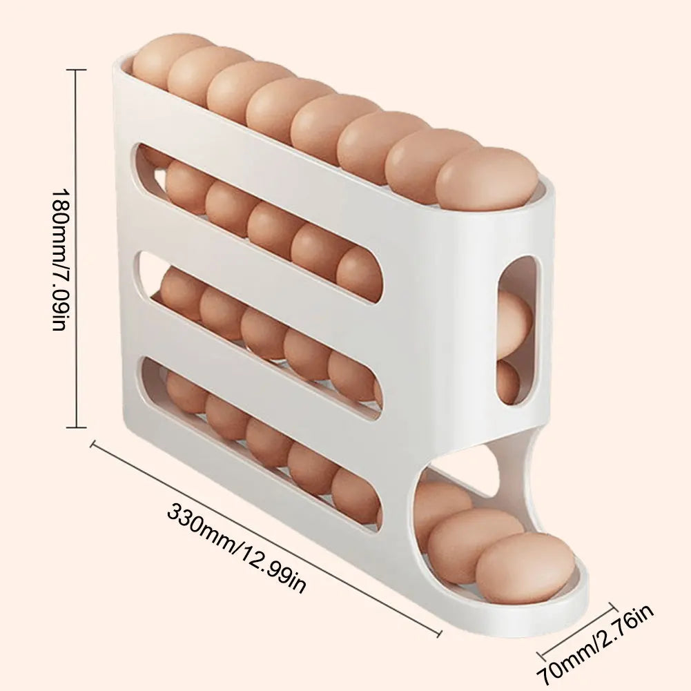4-Layer Rolling Egg Rack