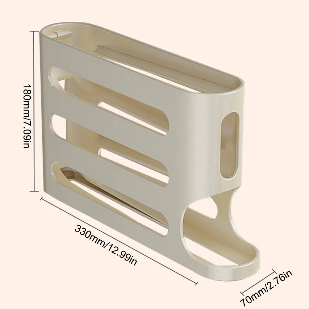 4-Layer Rolling Egg Rack