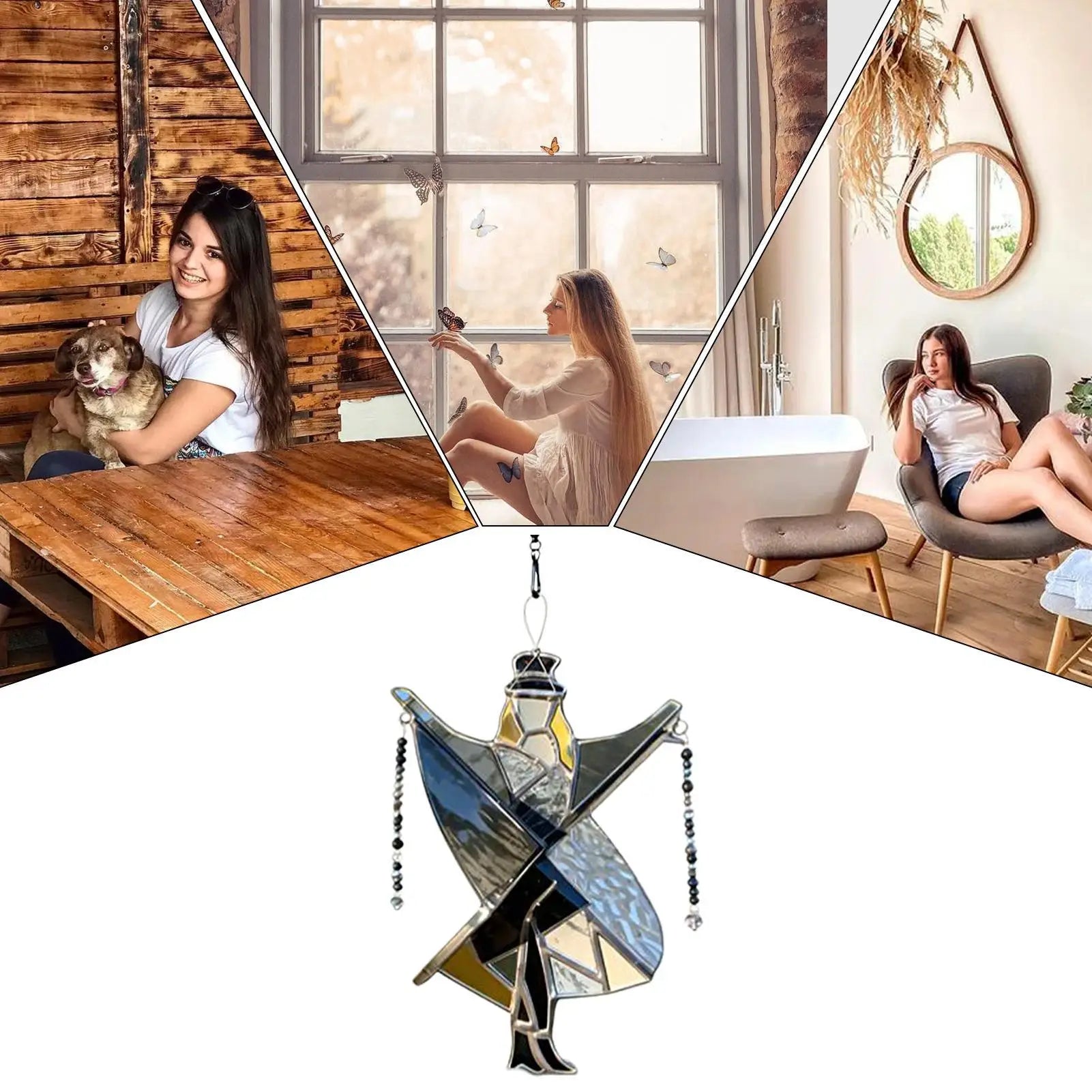 Stained Glass Wind Spinner