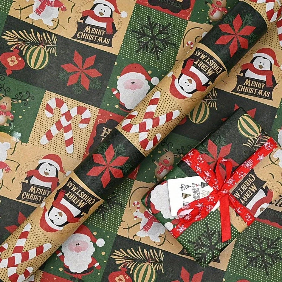 Christmas Kraft Wrapping Paper