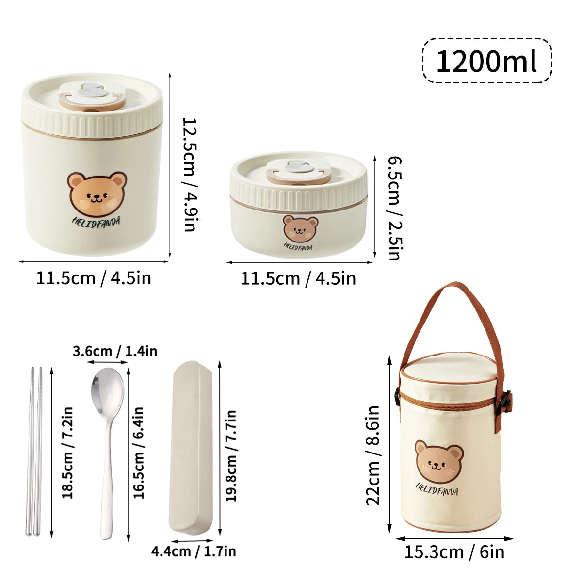 WORTHBUY Insulated Lunch Box