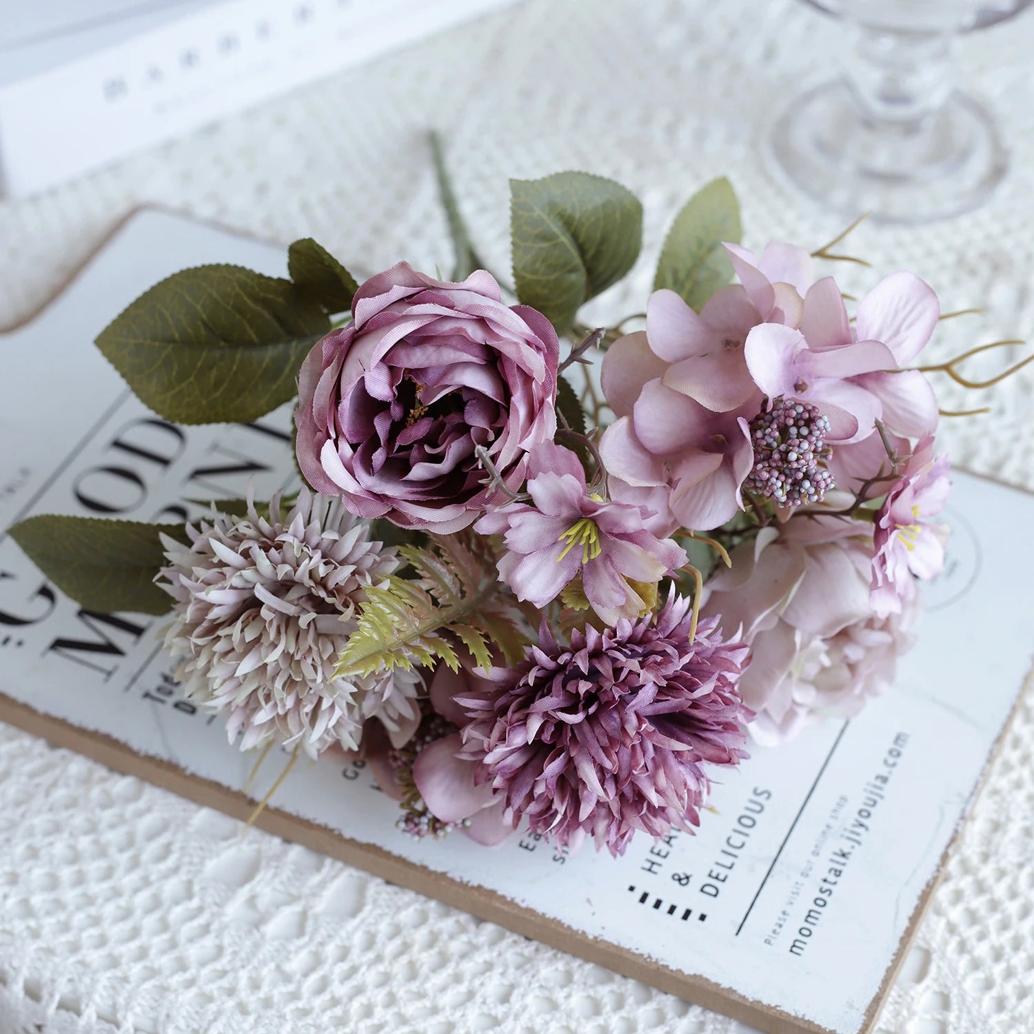 Artificial Silk Roses Bouquet