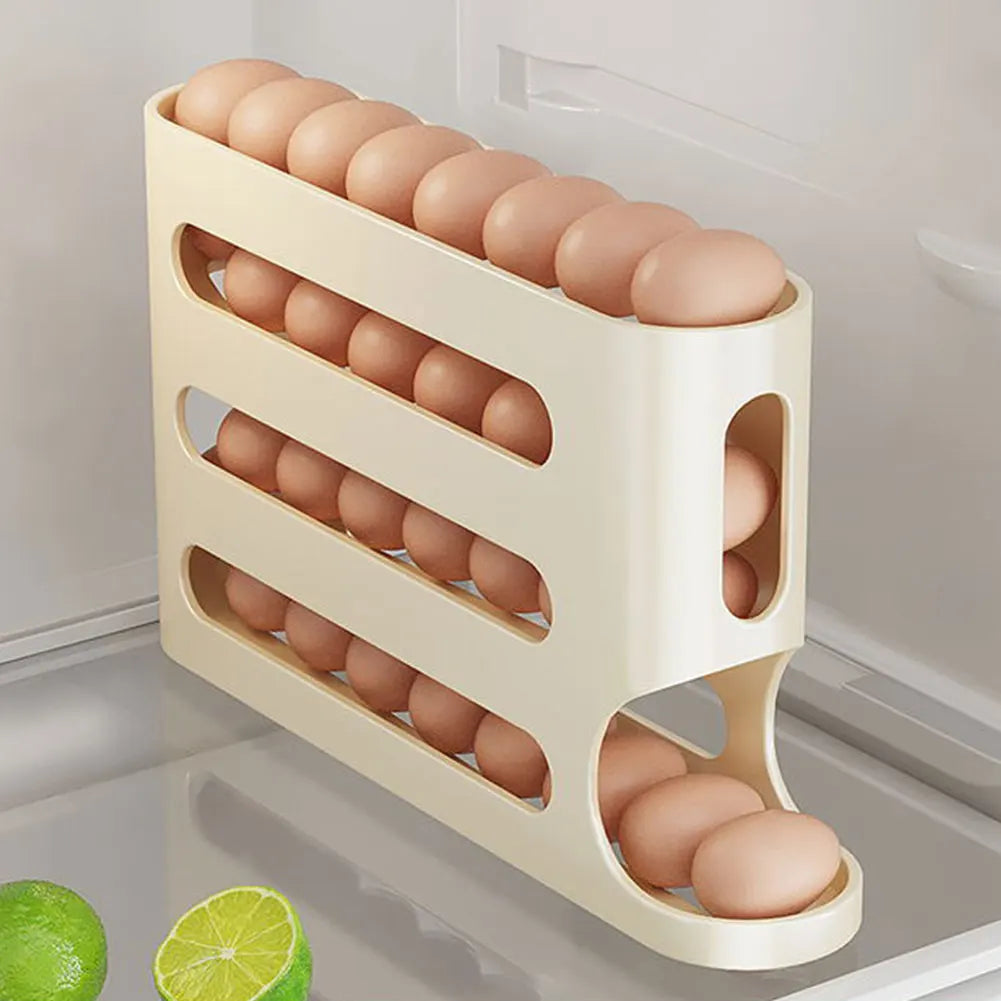 4-Layer Rolling Egg Rack