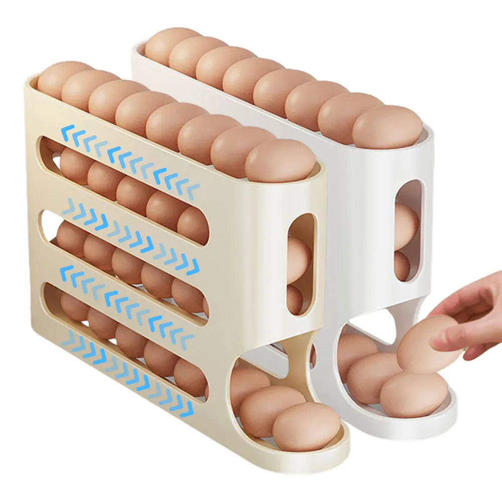 4-Layer Rolling Egg Rack