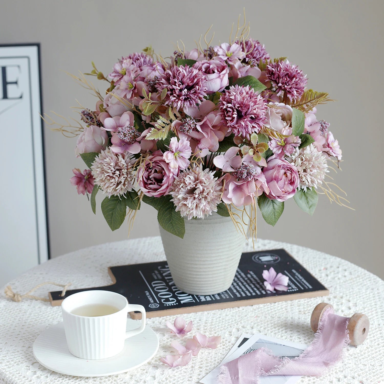 Artificial Silk Roses Bouquet