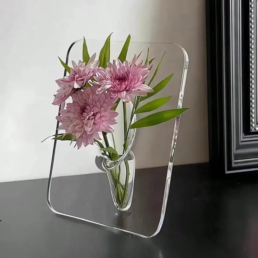 Clear Acrylic Frame Vase