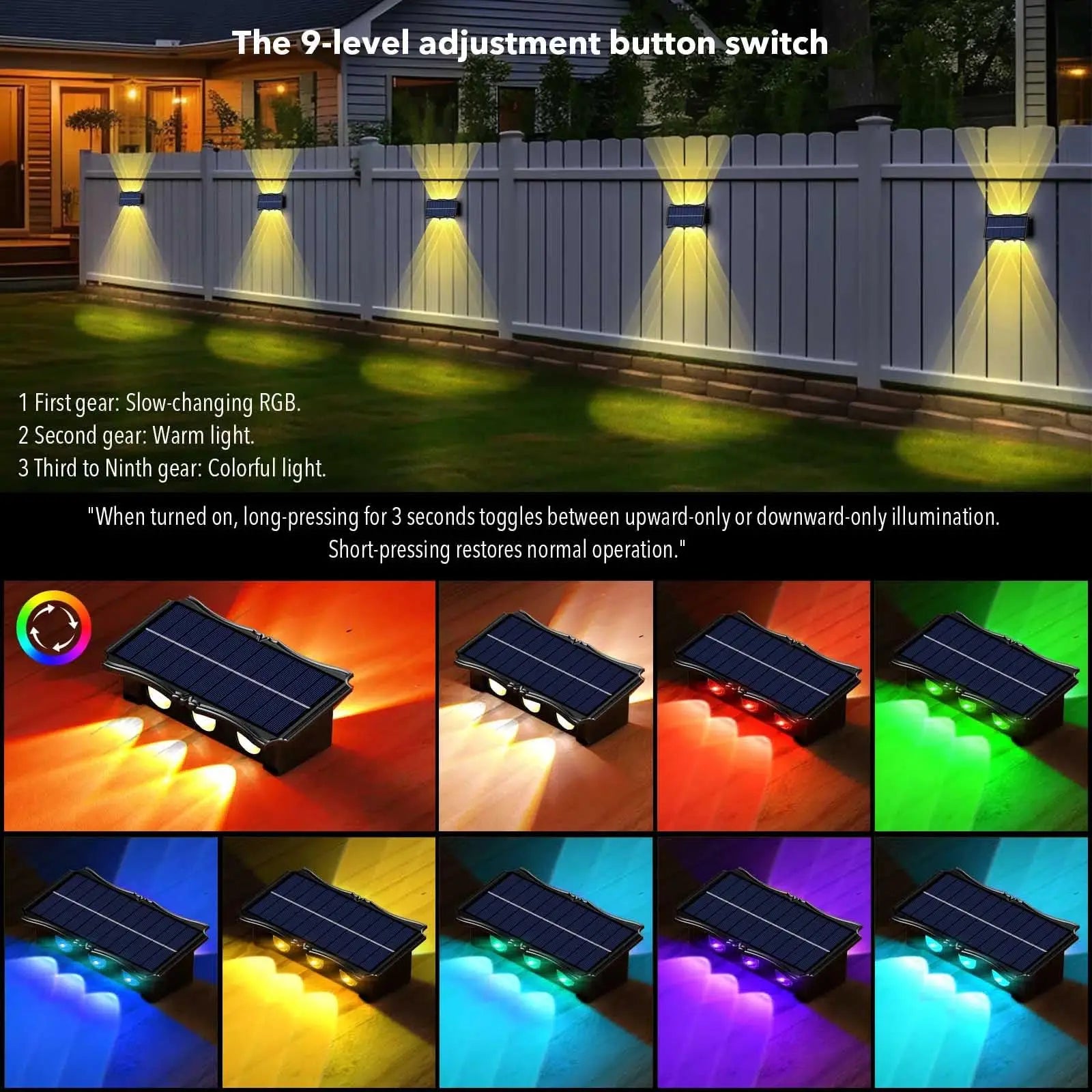 Solar LED Outdoor Wall Light