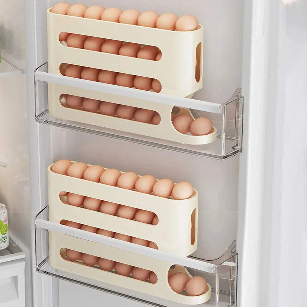 4-Layer Rolling Egg Rack