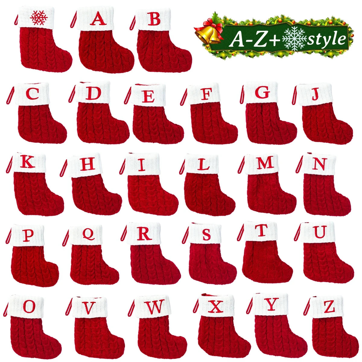 Knitted Christmas Letter Stocking