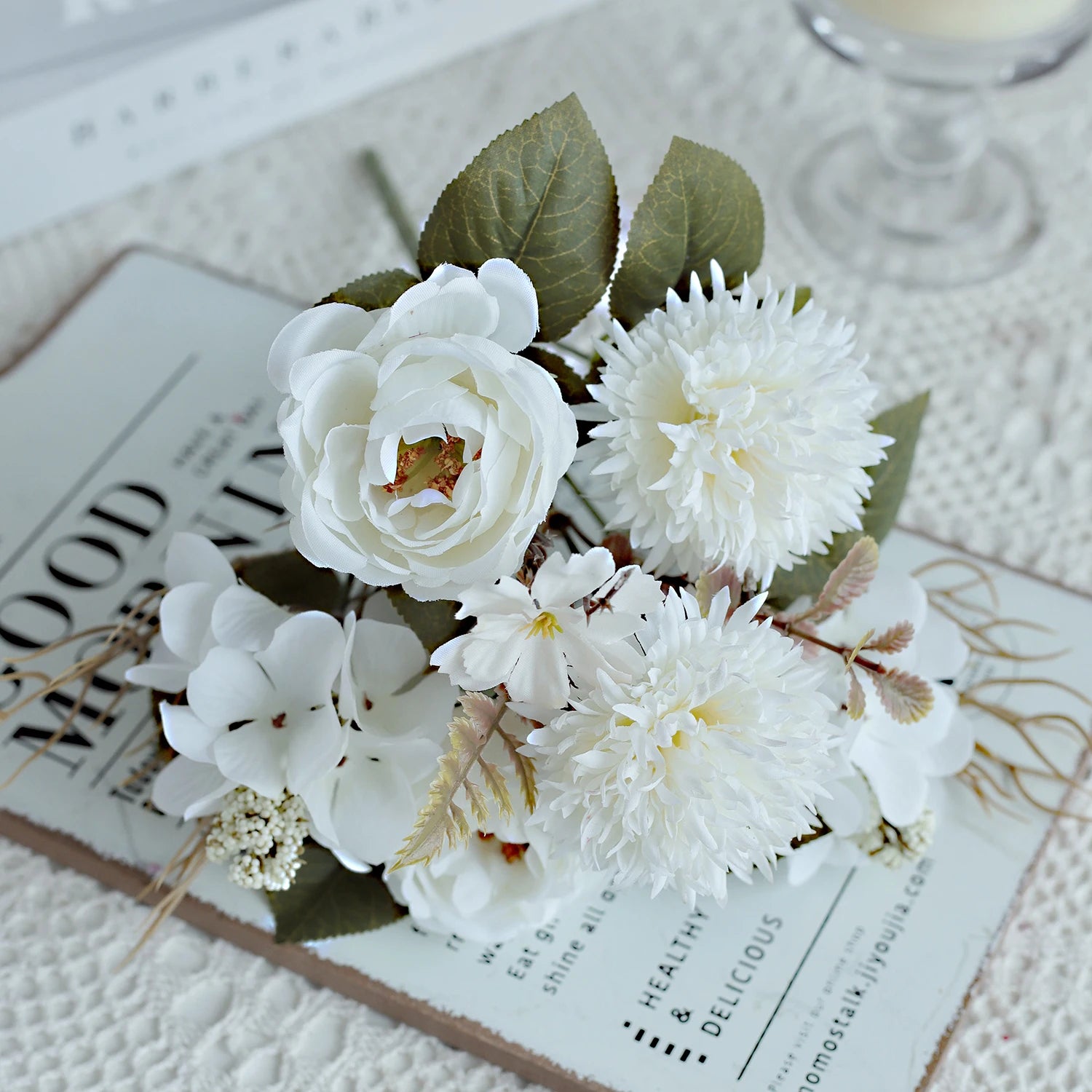 Artificial Silk Roses Bouquet