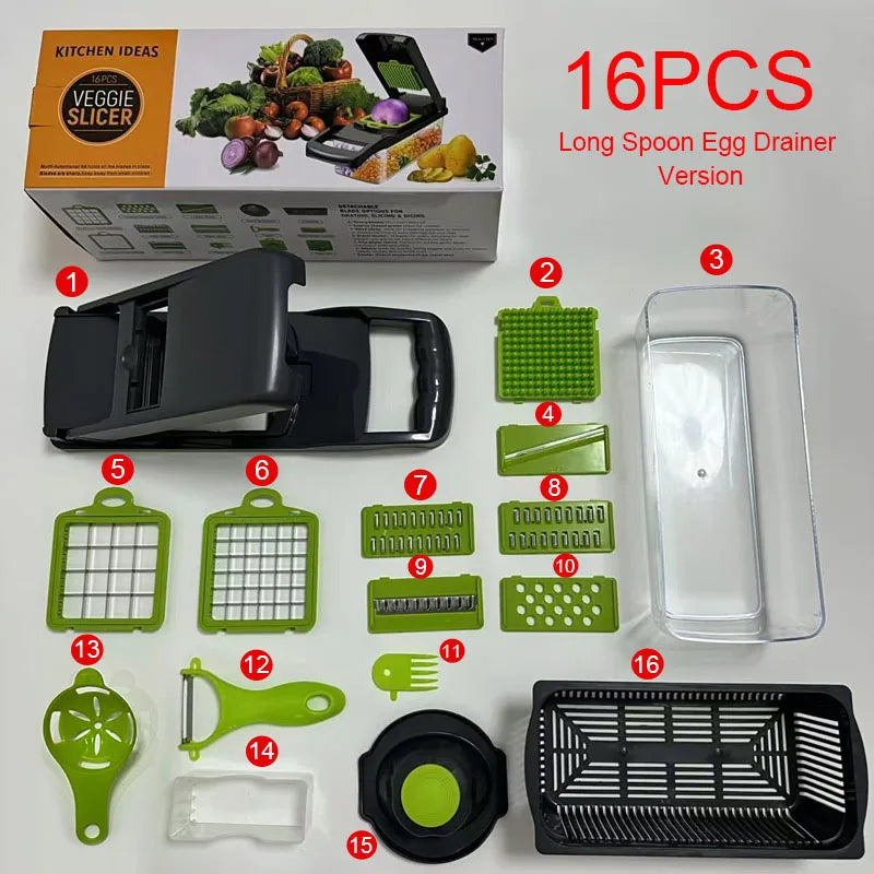 16-in-1 Vegetable Chopper Set