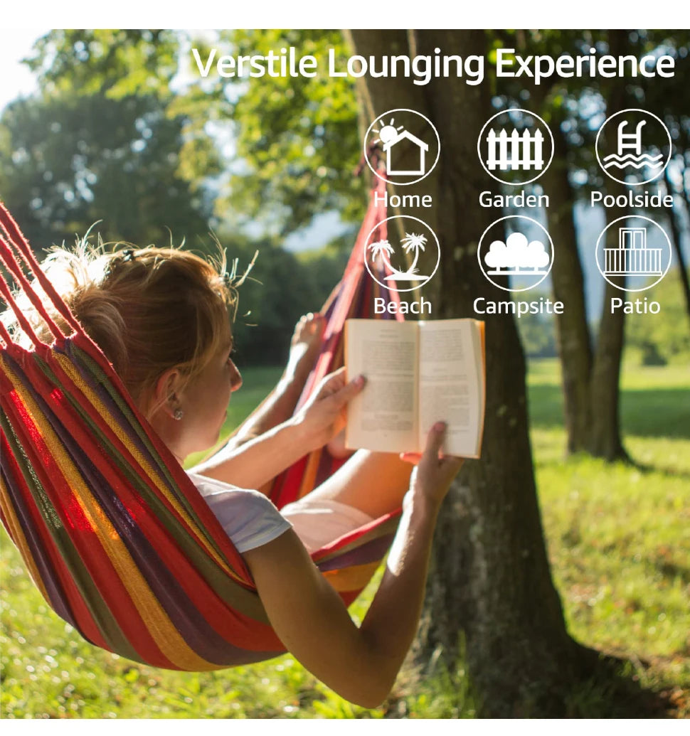 Outdoor Canvas Camping Hammock