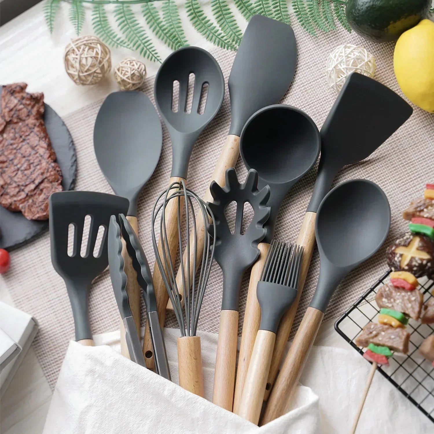 12-Piece Silicone Utensil Set