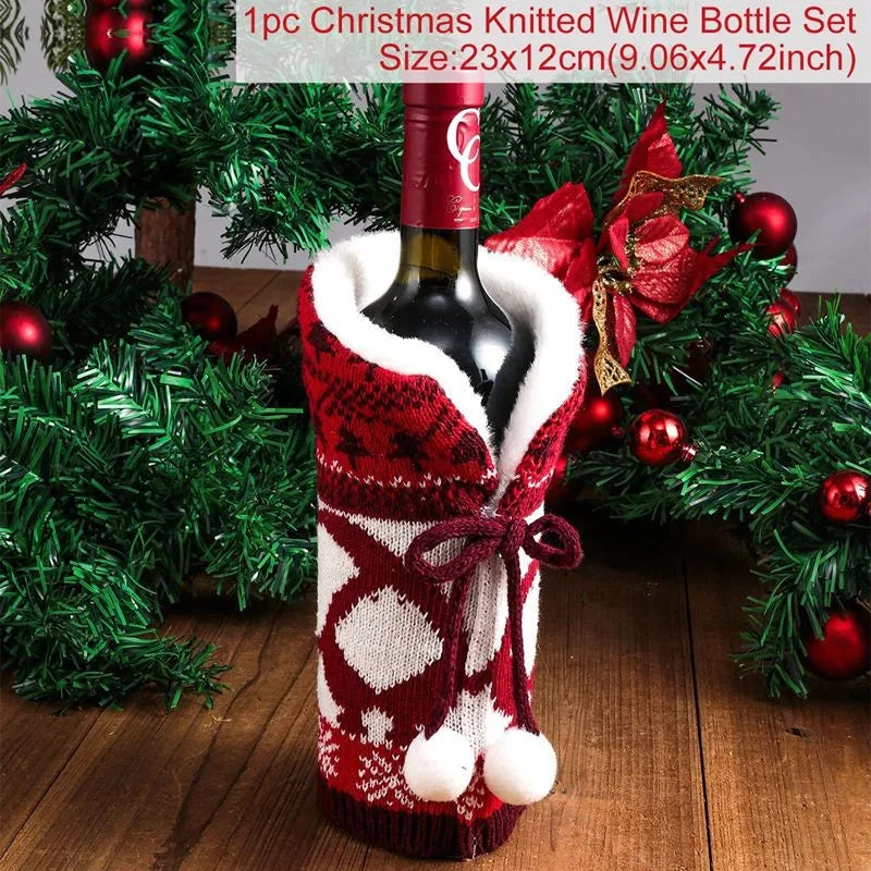 Christmas Wine Bottle Cover