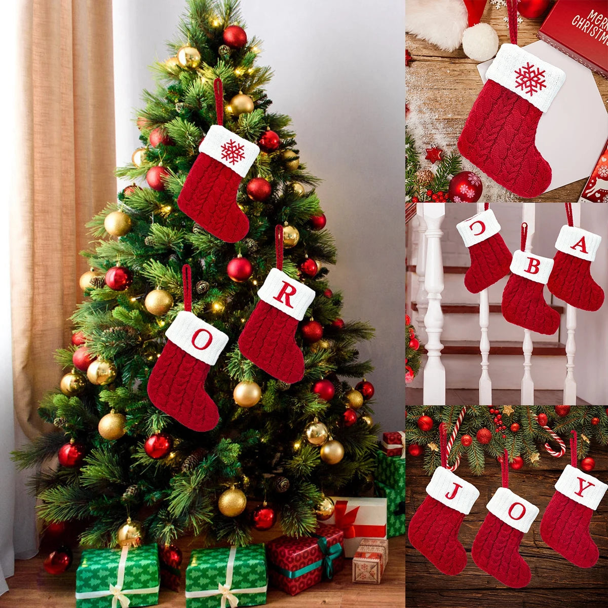 Knitted Christmas Letter Stocking
