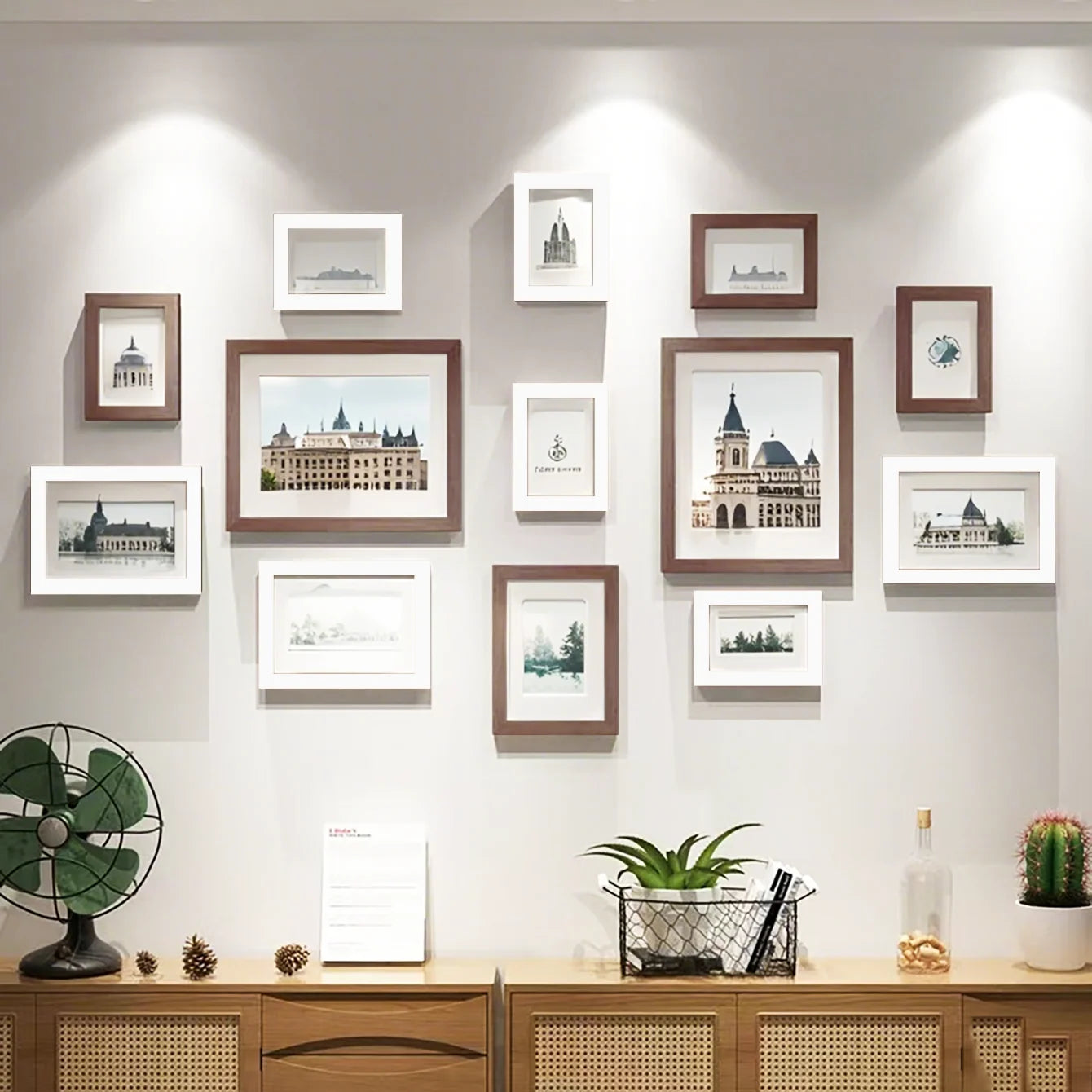 13PCS Wood Photo Frame Set