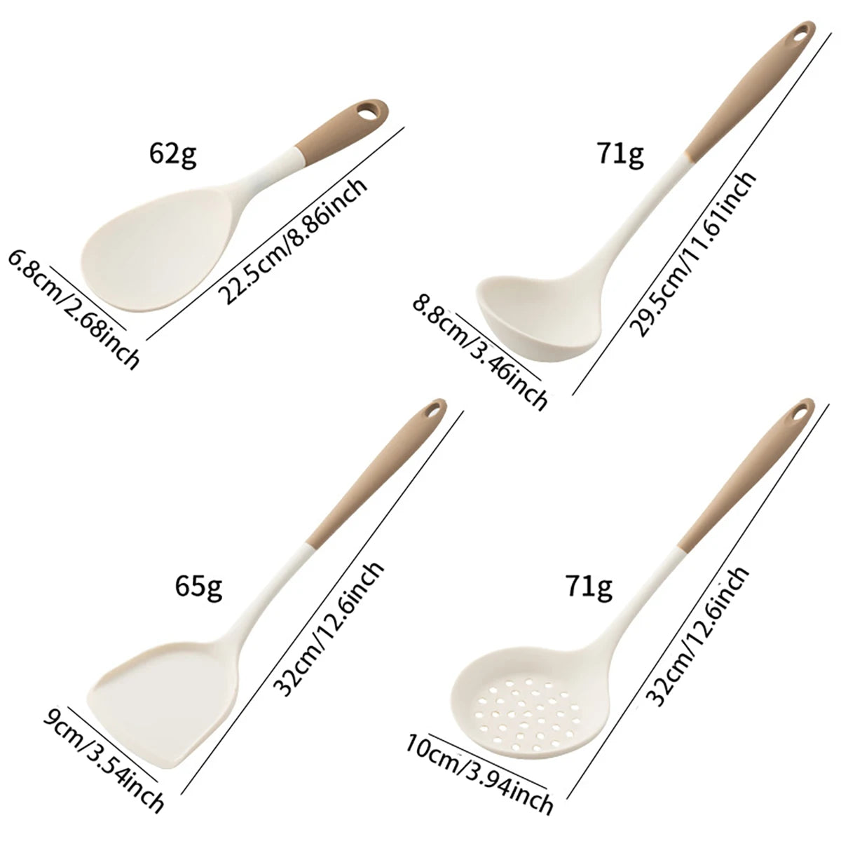 4-Piece Silicone Utensil Set