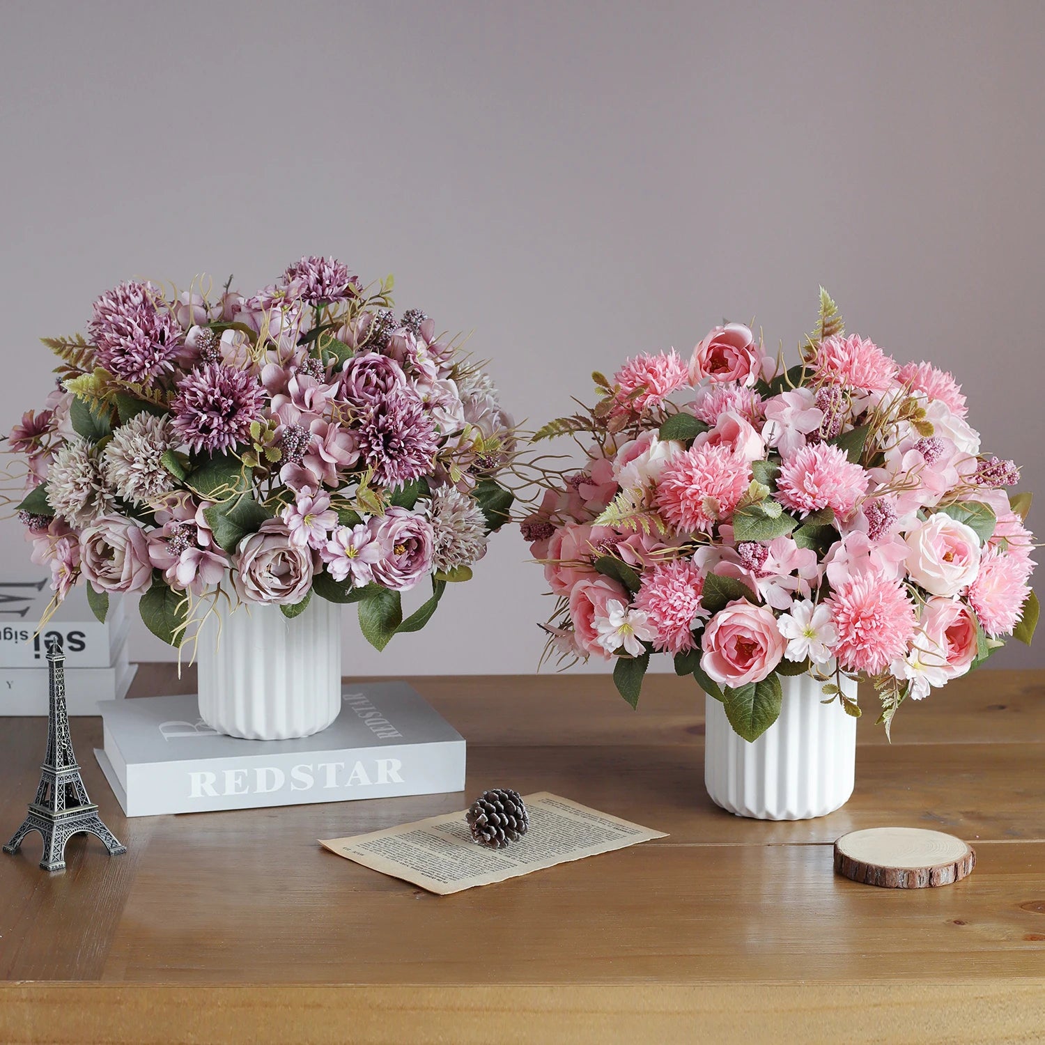 Artificial Silk Roses Bouquet