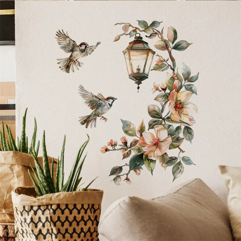 Flower & Bird Wall Sticker