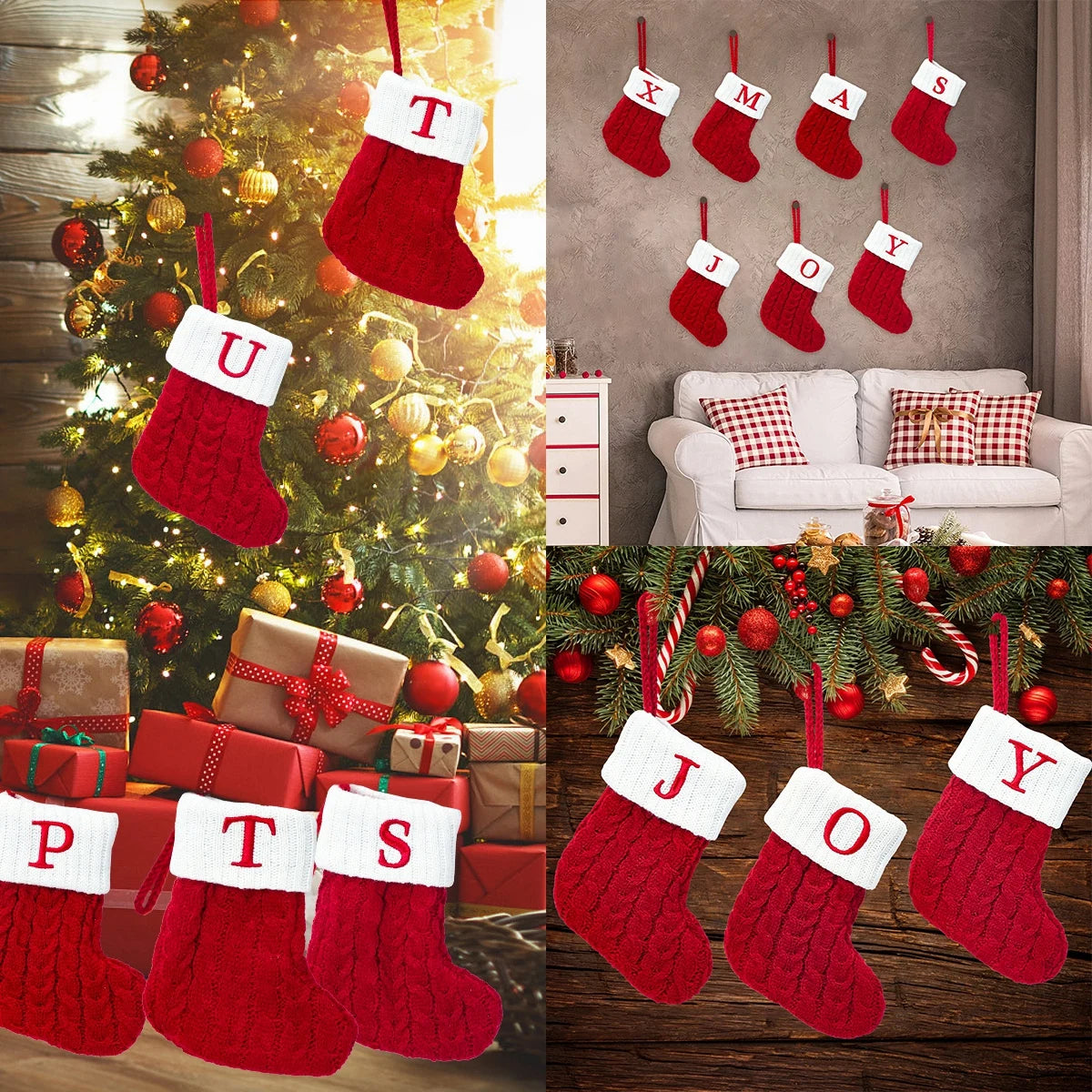Knitted Christmas Letter Stocking