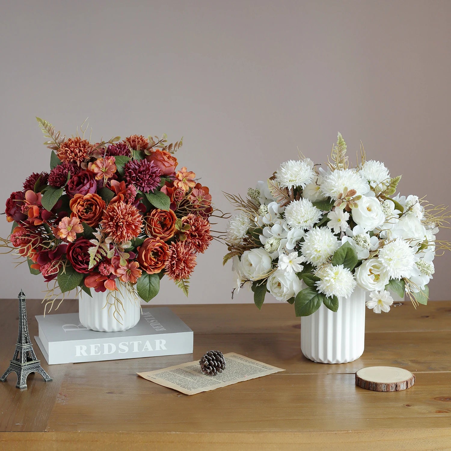 Artificial Silk Roses Bouquet