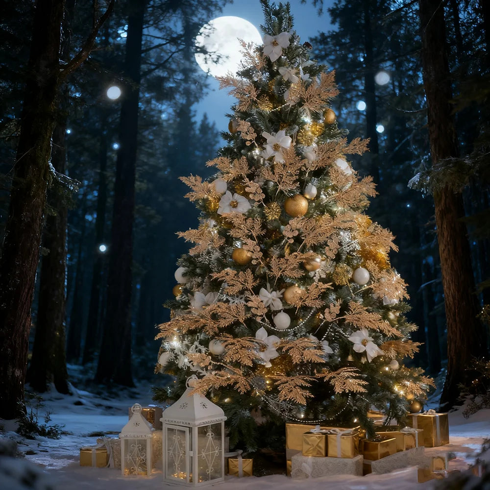 Glittered Berry & Pine Bouquets