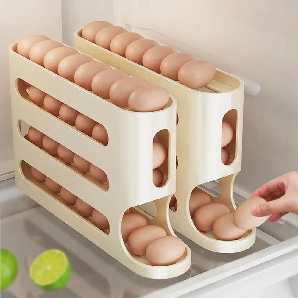 4-Layer Rolling Egg Rack