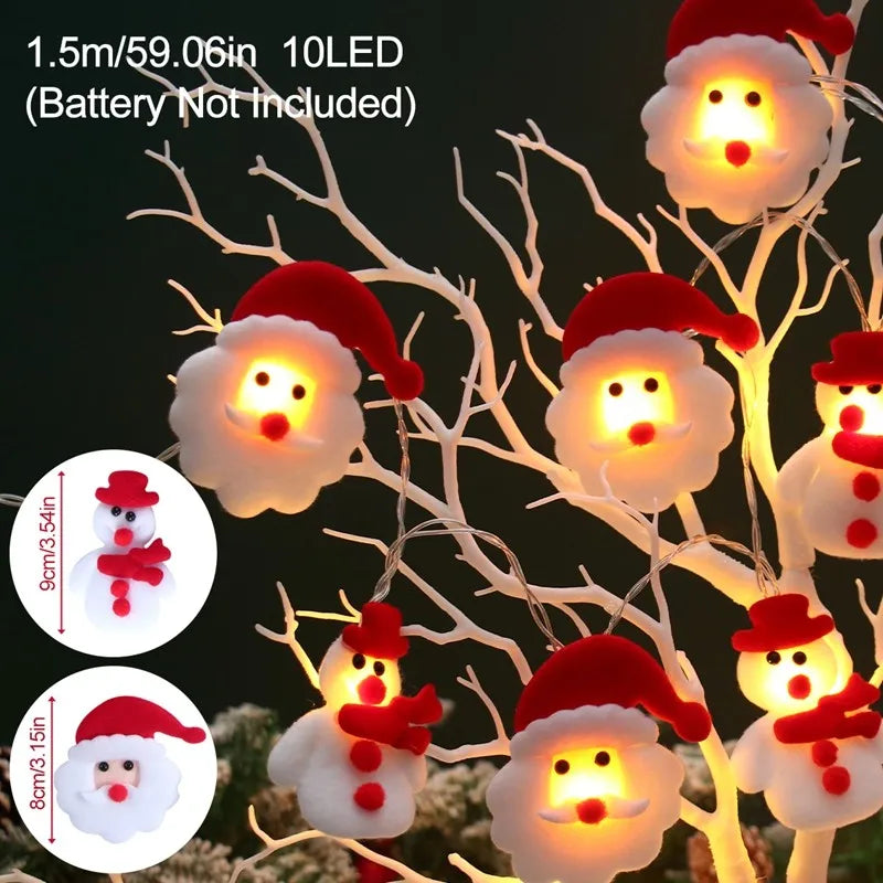 Snowman LED Christmas Garland