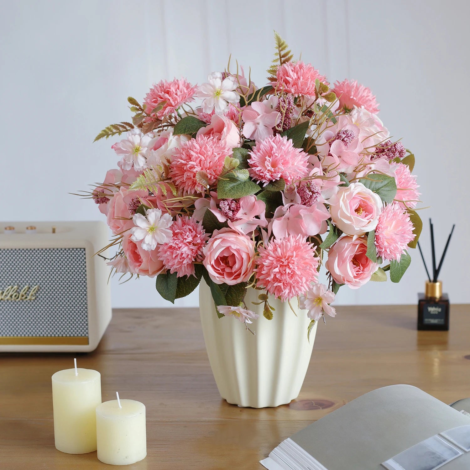 Artificial Silk Roses Bouquet