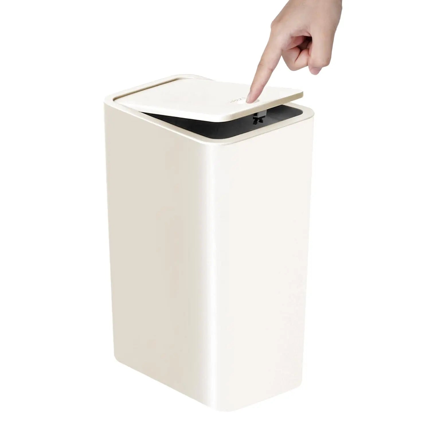 10L Small Press-Top Trash Can