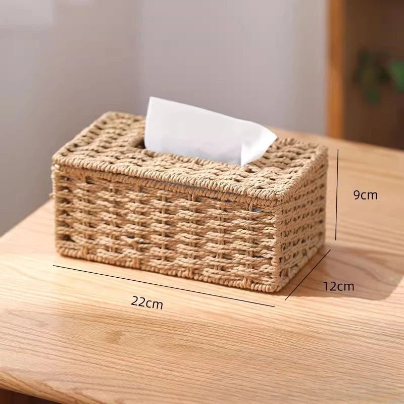 Boho Handwoven Tissue Holder